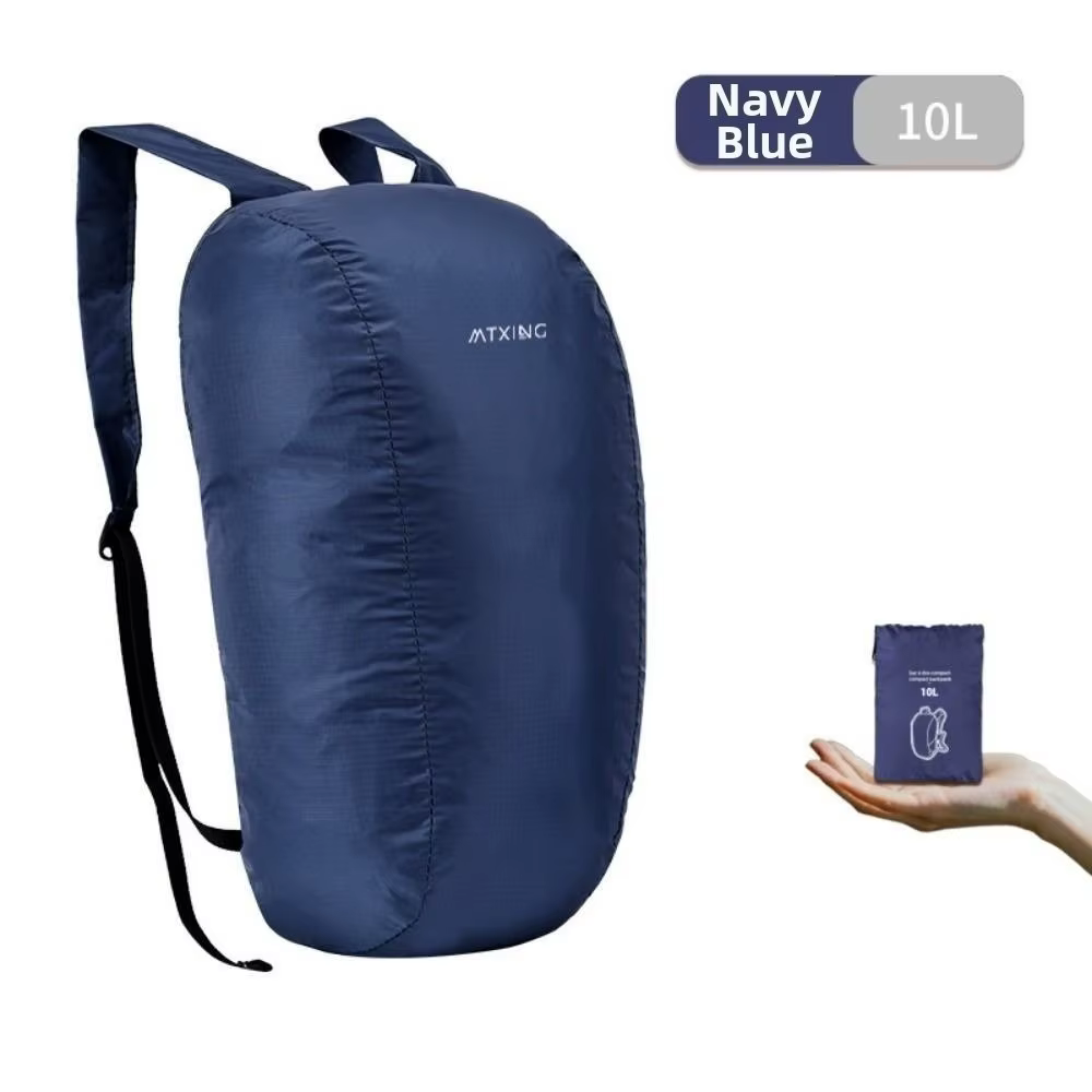 Nouveau sac à dos pliable de 10 L, léger, ultraléger, pratique, sac de voyage, sac à dos imperméable