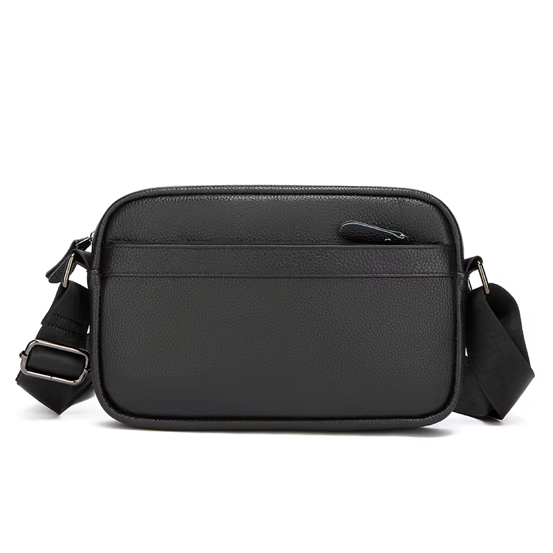 Sac à bandoulière pour homme, petit format, en cuir de vache véritable de haute qualité, sac à main 