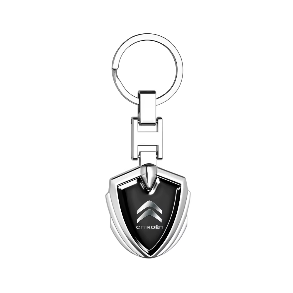Porte-clés avec Logo de style de voiture, Badge en métal, accessoires de décoration pour citroën C4 