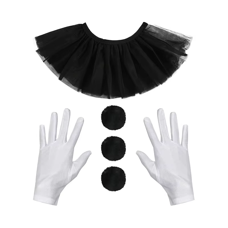 Collier de clown pour spectacle de cirque, accessoires pour fête d'Halloween, collier de clown, fleu