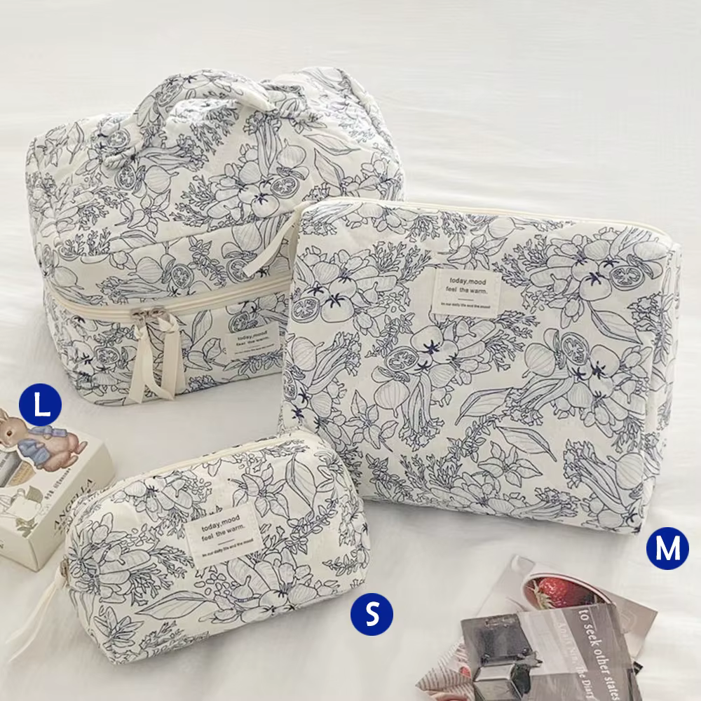 Sac à cosmétiques de voyage à motif Floral, sac à cosmétiques Portable adapté aux voyages et aux ess
