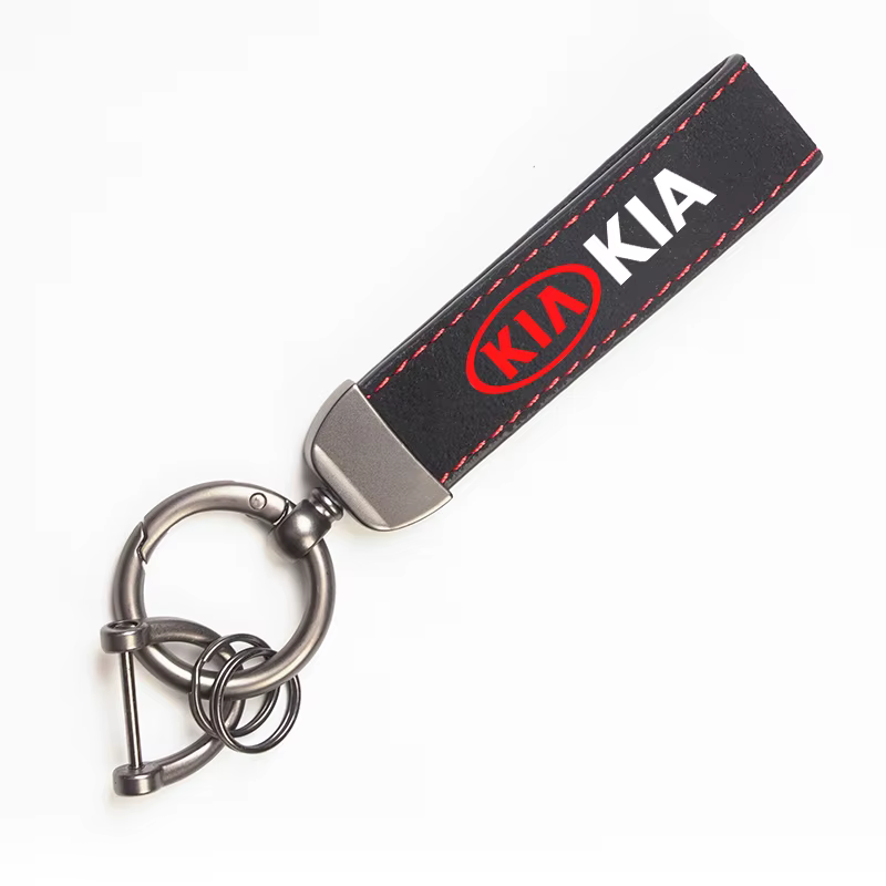 Porte-clés de voiture en daim, accessoire de luxe pour Kia Sportage Ceed Picanto Rio ProCeed Niro 5 