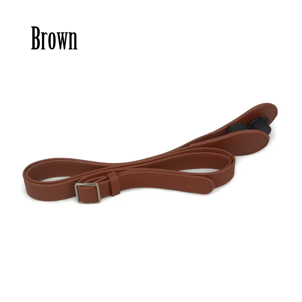 Sac à main en cuir coloré pour femme, long, réglable, sangle de messager, ceinture à bandoulière pou