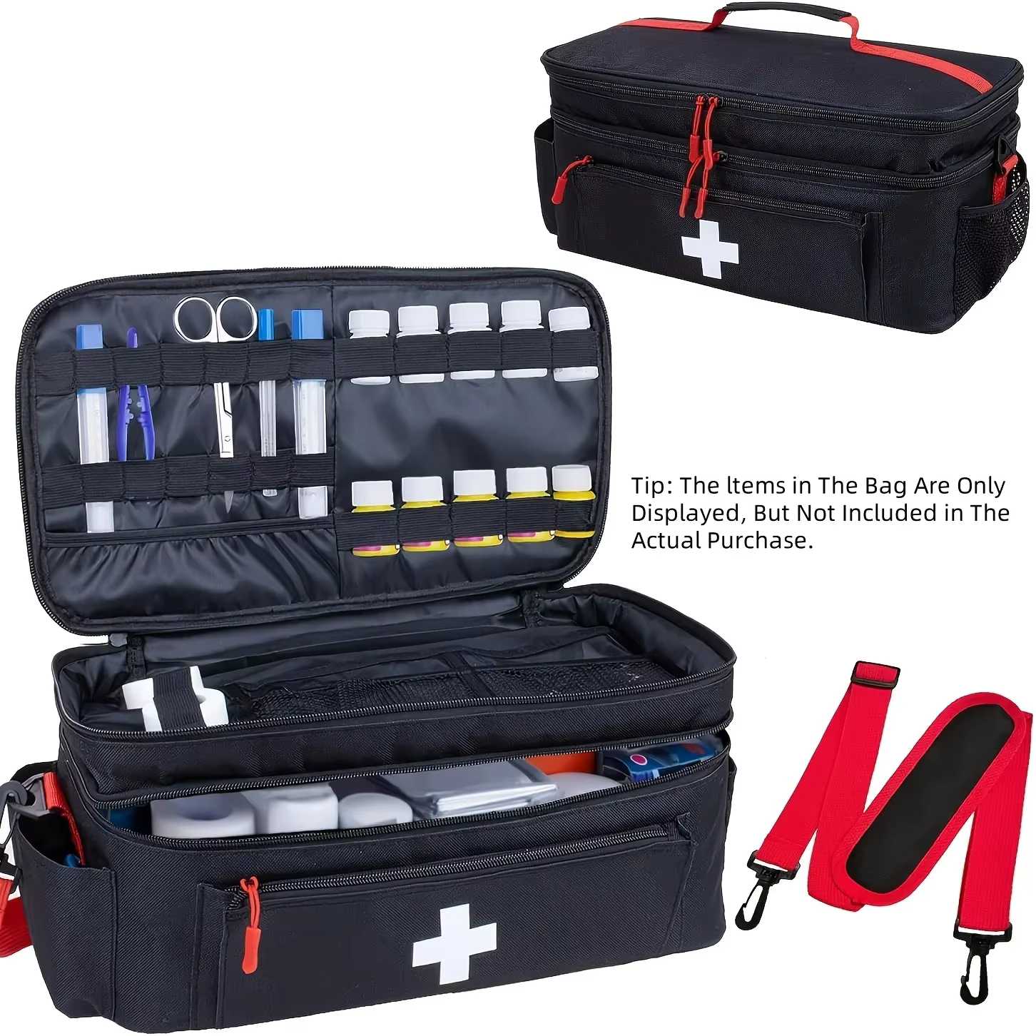 Sac de voyage pour médicaments, trousse de premiers secours, sac de rangement pour médicaments, boît
