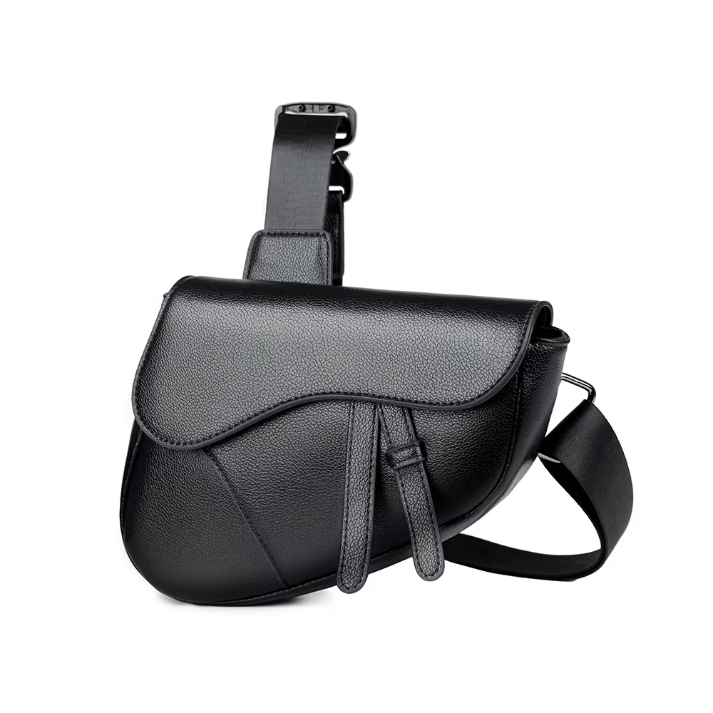 Sacs à bandoulière en cuir PU de couleur unie pour hommes sacs à bandoulière sac de poitrine bolsos 