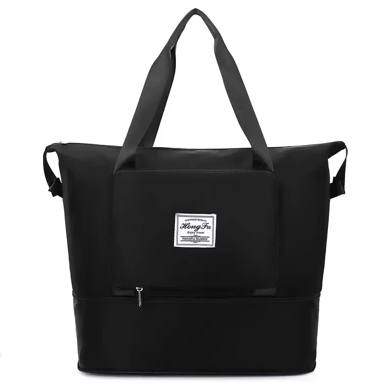 Sac fourre-tout de voyage en tissu Oxford, sac à bagages pliable et étanche de grande capacité avec 