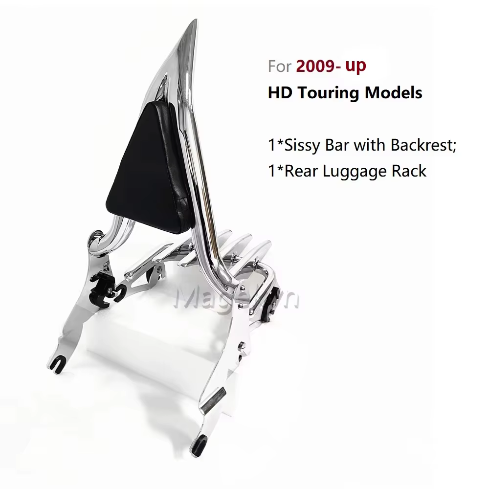 Porte-bagages arrière et dossier passager pour Harley Davidson 2009 - 2025 Road King Street Glide Ul