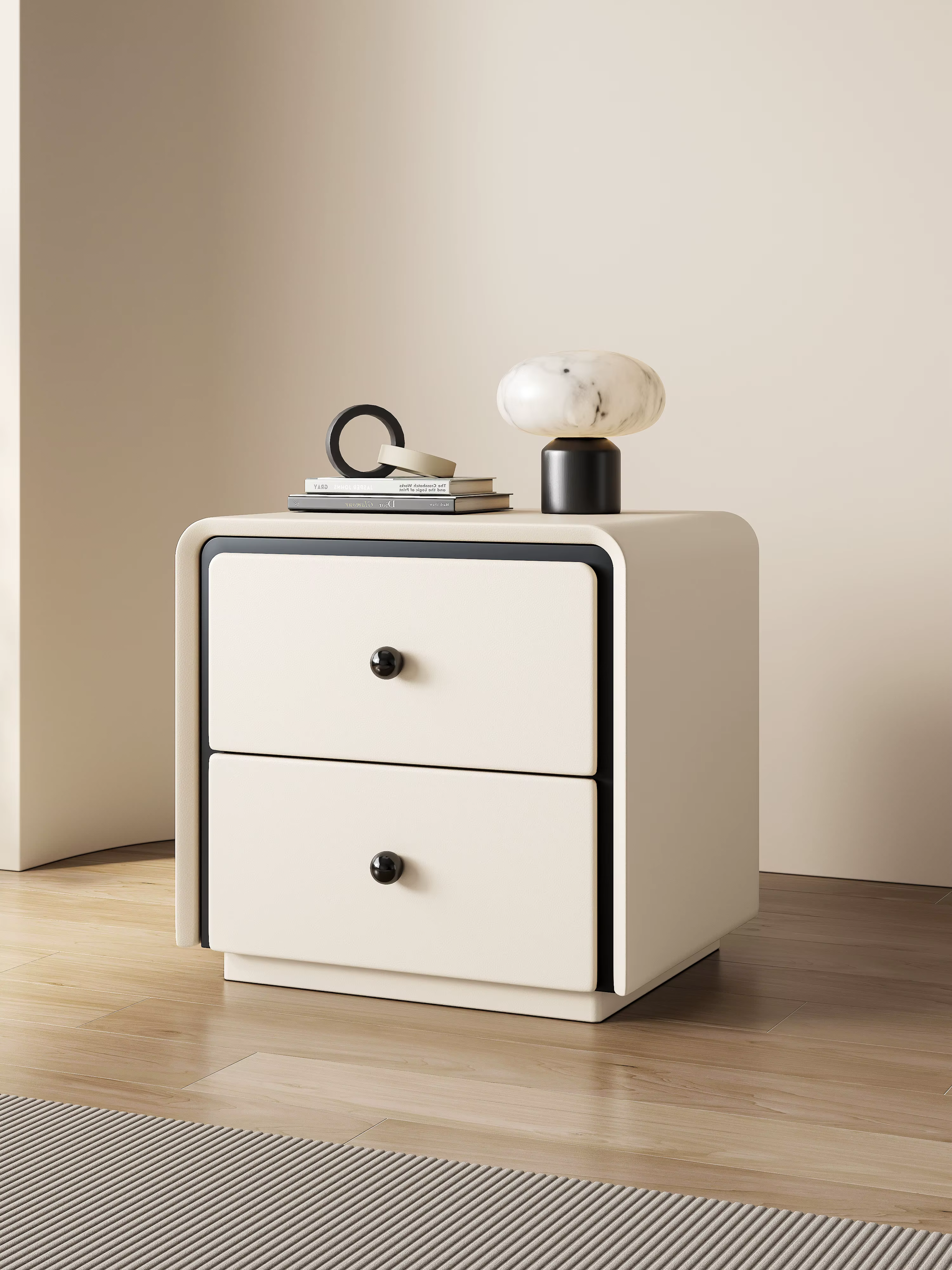 Vanity Korea Nightstand Modern White Bedroom Storage Nightstand White Wooden Mesita De Noche Dormito