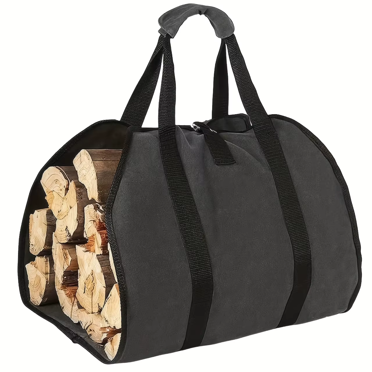 Sac de transport de bûches en toile surdimensionné, sac de rangement pour bois de chauffage, sacs de