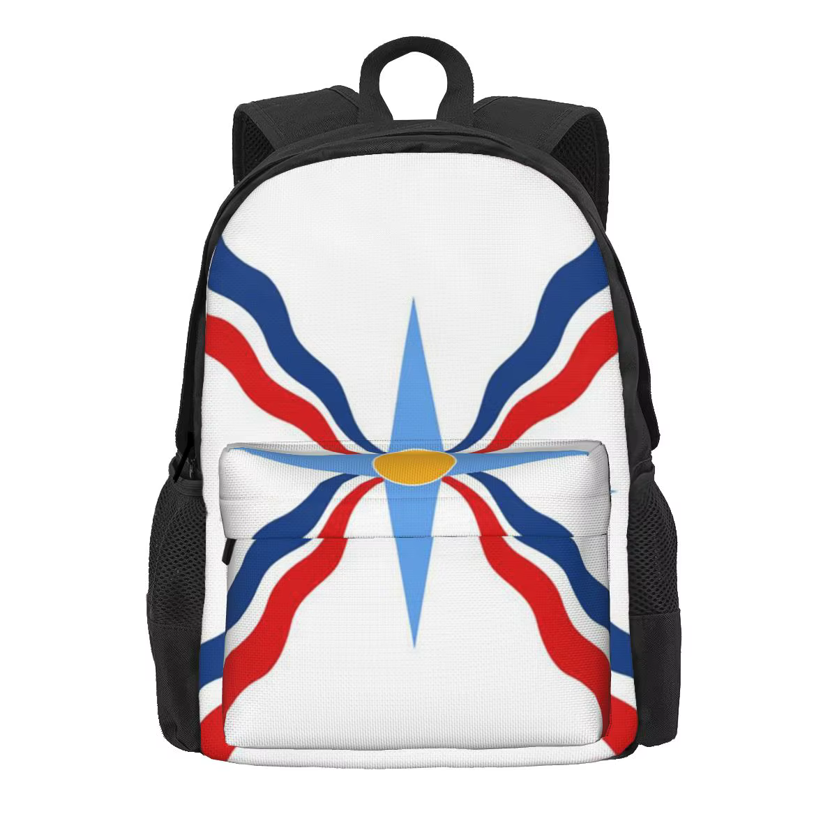 Sac à dos d'école de luxe avec drapeau assyrien Suryoyo pour étudiants, sac de randonnée, sac de voy