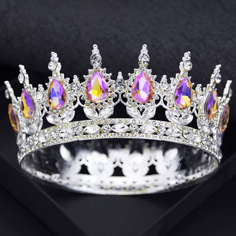 Diadèmes et couronnes reine royale roi pour femmes, princesse, bal de promo, fête de mariage, diadèm