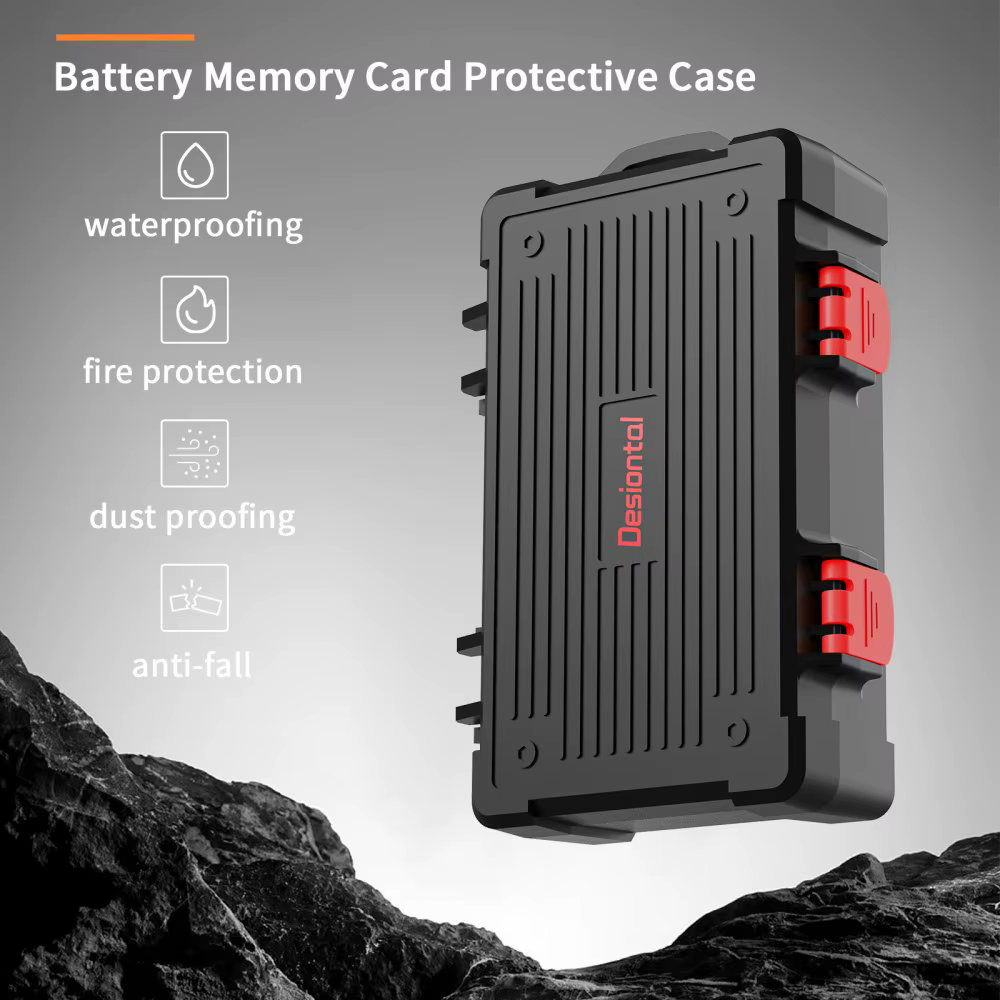 Étui pour carte mémoire 2 en 1, support de batterie pour appareil Photo, boîte de rangement Micro Sd