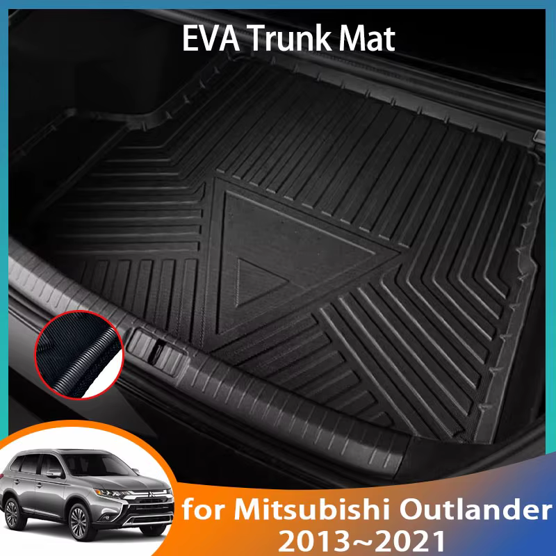 Oligfor-Tapis de coffre arrière pour Mitsubishi Outlander, tapis de boue, tapis de cargaison, polymè