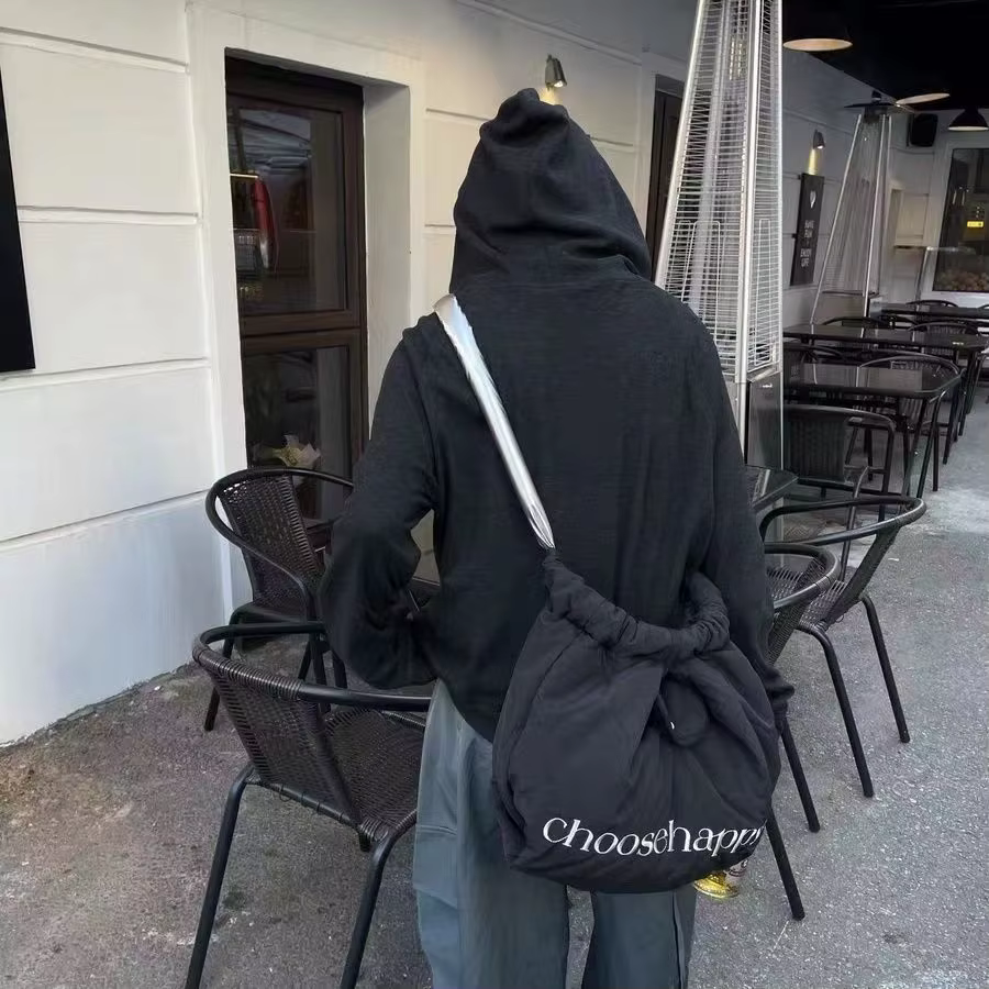 Sac fourre-tout assressentide style coréen pour femmes, grand sac à main, lettre brodée, sacs à main