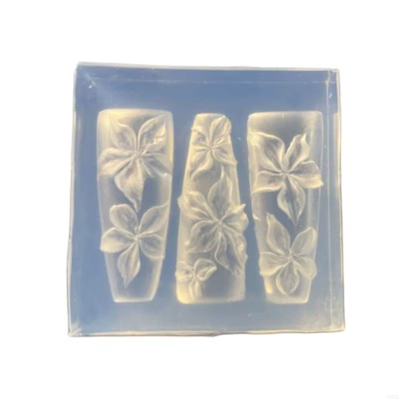 Moules d'art à ongles en silicone uniques accessoires à ongles en relief moules bijoux Supplies P9yf