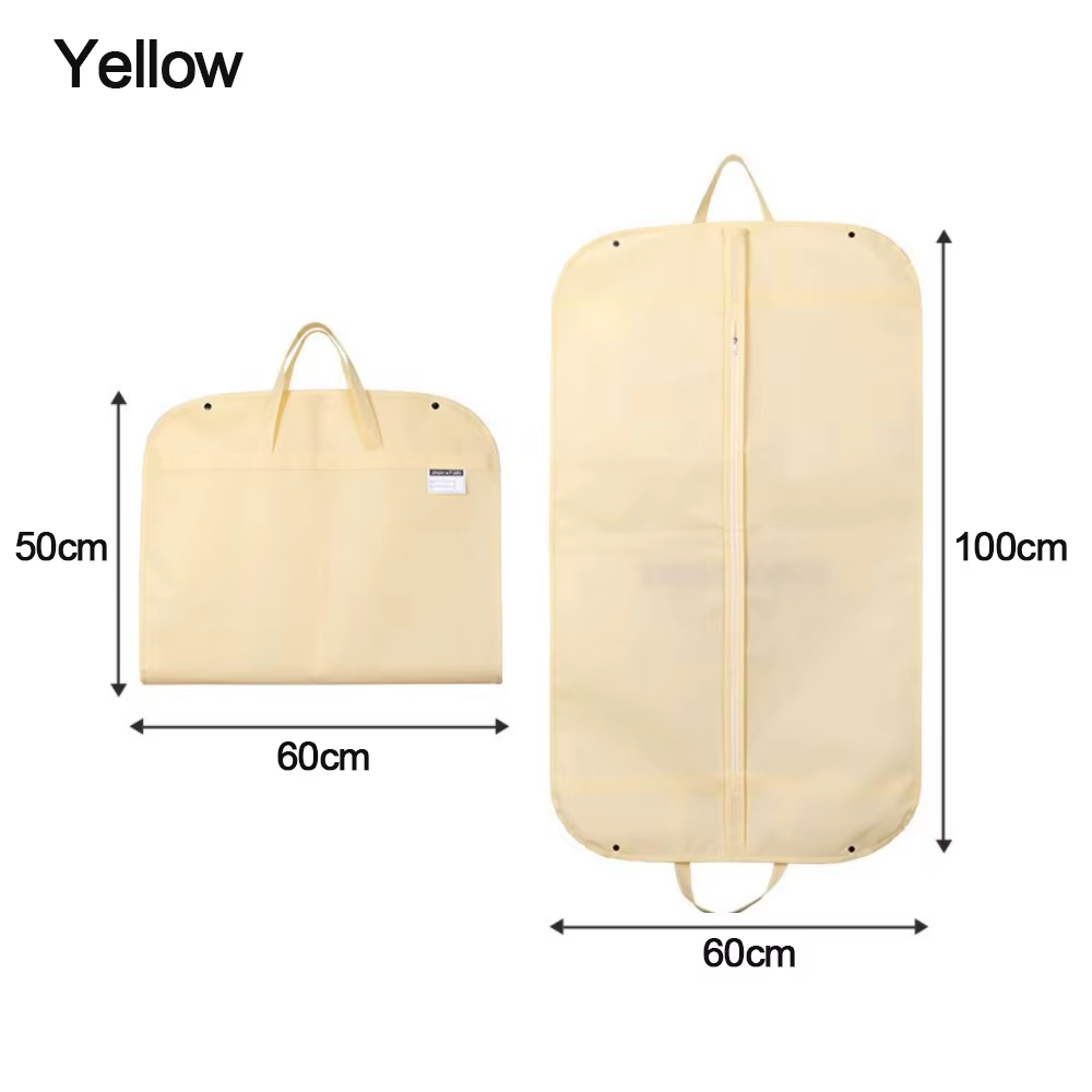 Nouvelle housse de vêtement pliable portable en non-tissé, sac de rangement pour costume, housse de 