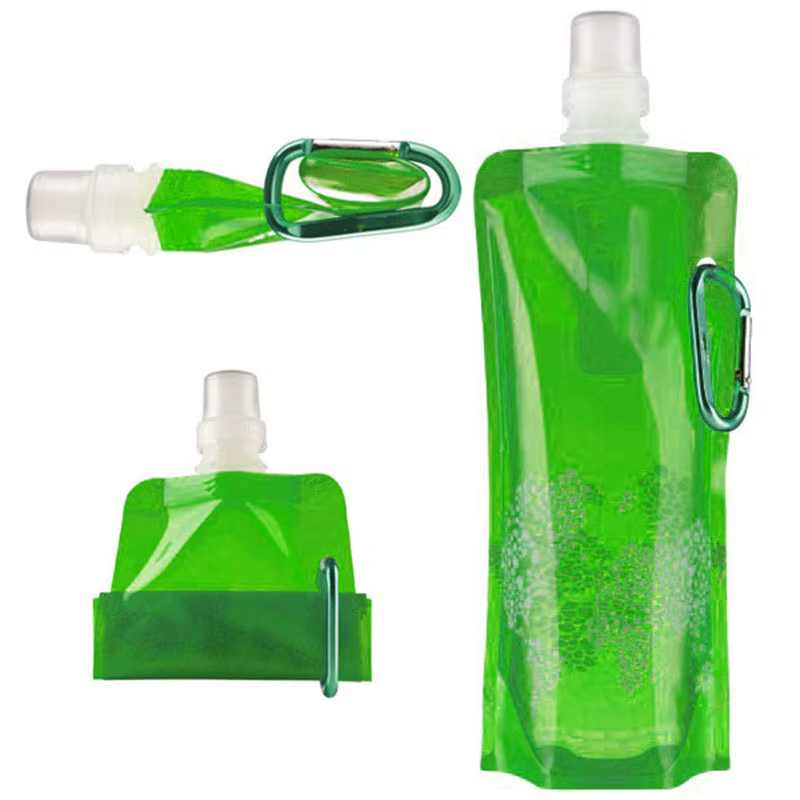 Sac d'eau pliant Portable de 500ml, bouteille d'eau créative en plastique pour Sports de plein air,