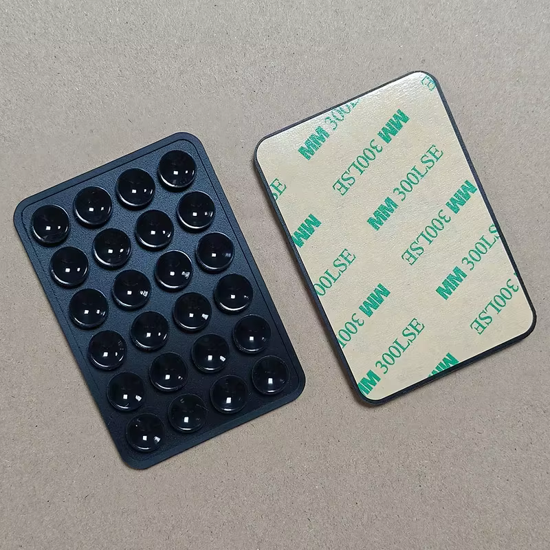 Ventouse multifonctionnelle en Silicone pour téléphone portable, 24 carrés, étui simple face, suppor