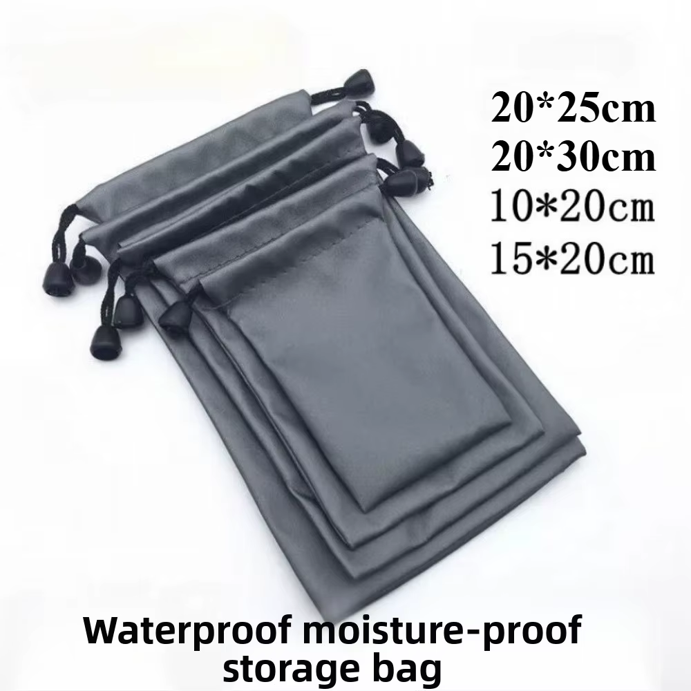 Oxford – sac à cordon étanche et anti-poussière, sac en Polyester noir, pochette pour câble de donné