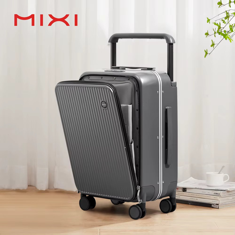 Mixi – valise de voyage à large poignée pour ordinateur portable, bagage à main de 20 pouces pour fe