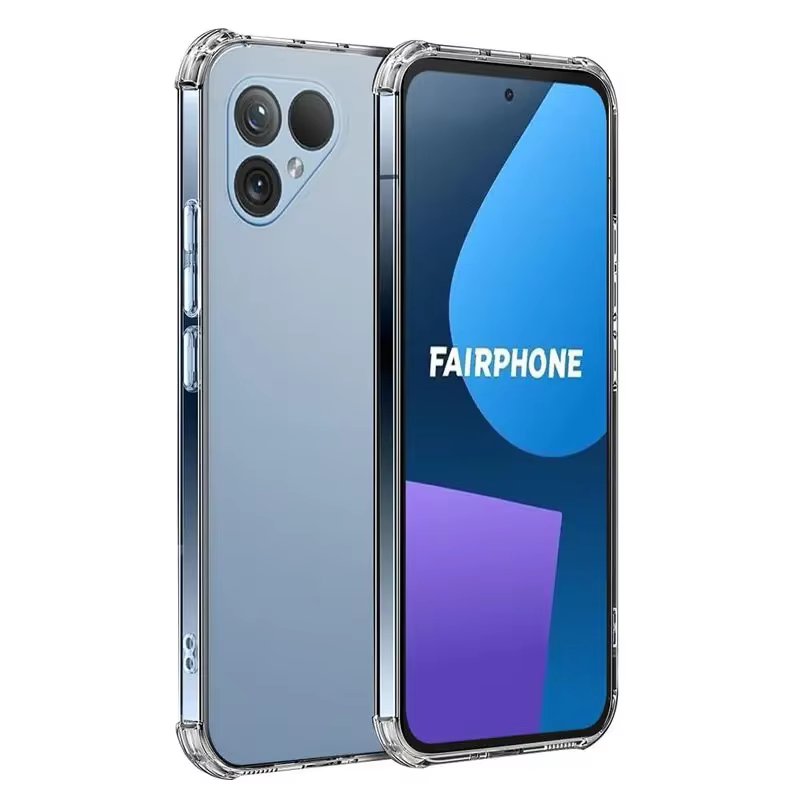 Coque transparente antichoc en TPU à quatre coins pour Fairphone 6 5 Fairphone6, housse de protectio