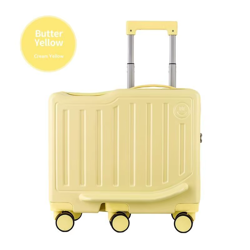 Valise à roulettes pour enfants, 20 pouces, avec serrure à code, portable, pour les courts séjours, 