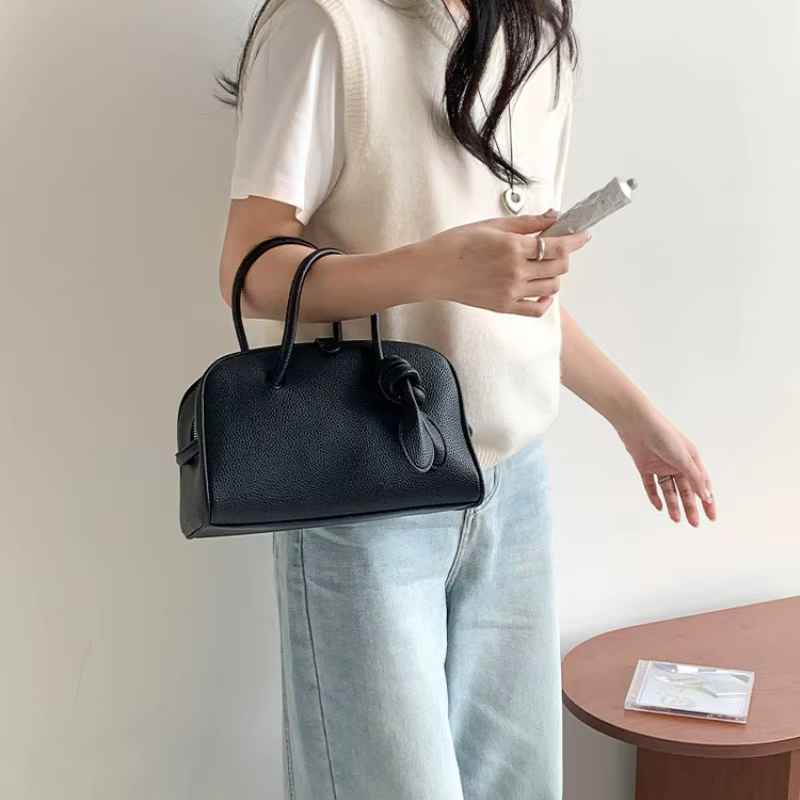Sac Boston 2026 pour femme – Grande capacité, polyvalent, style décontracté et minimaliste, sac à ma