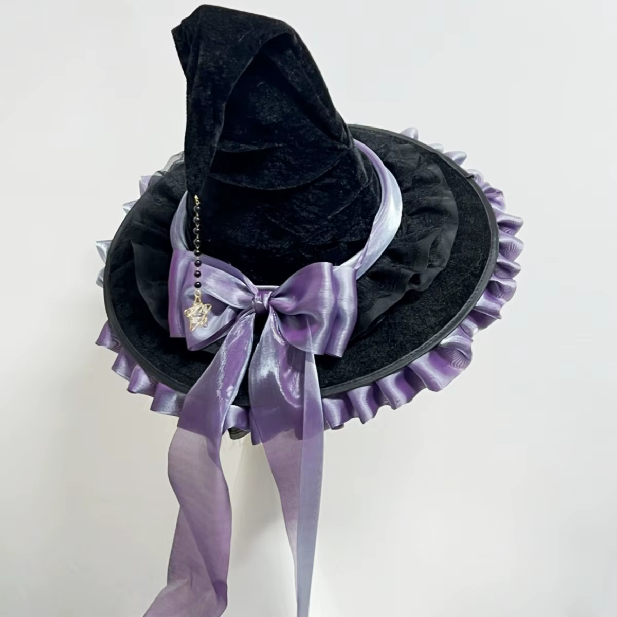 Chapeau magique de sorcière pour fête d'halloween, Costume de carnaval pour fille, gothique, Lolita 