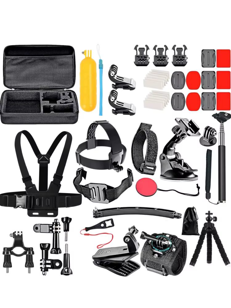 Kit d'accessoires pour caméra d'action 50 en 1 pour GoPro Hero 13 12 11 10 Insta360 X5 DJI Osmo Acti