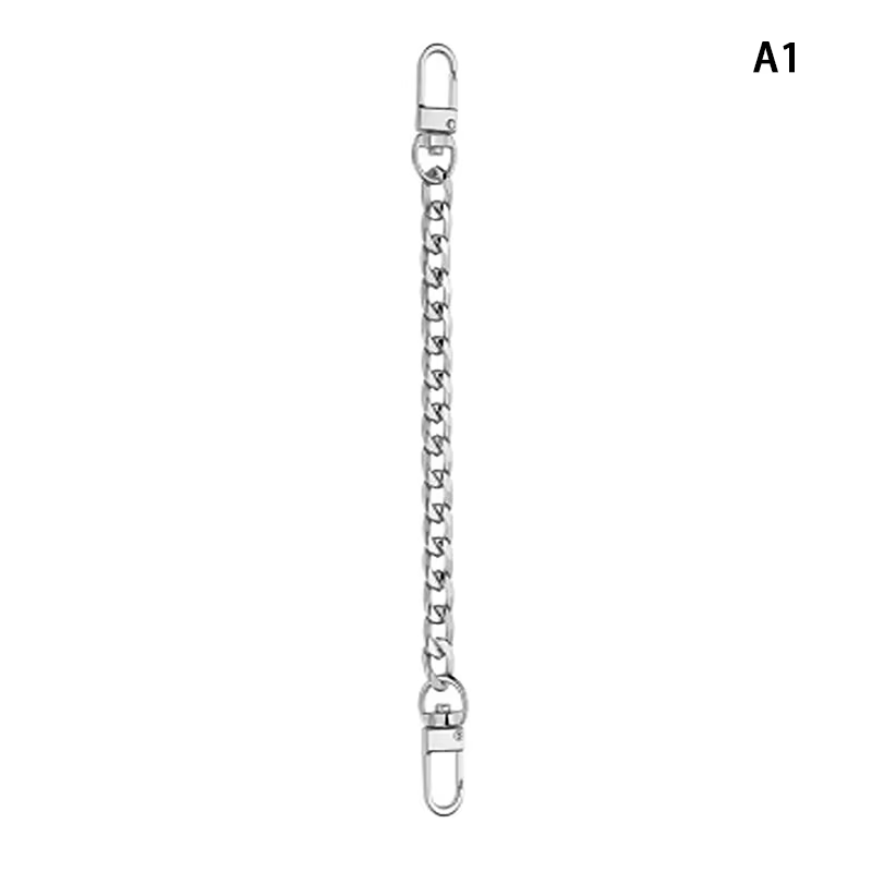 JOBag-Accessoires de Sangle en Métal, Extension de 20cm, pour Document Solide, Or, Argent, Noir, DIY
