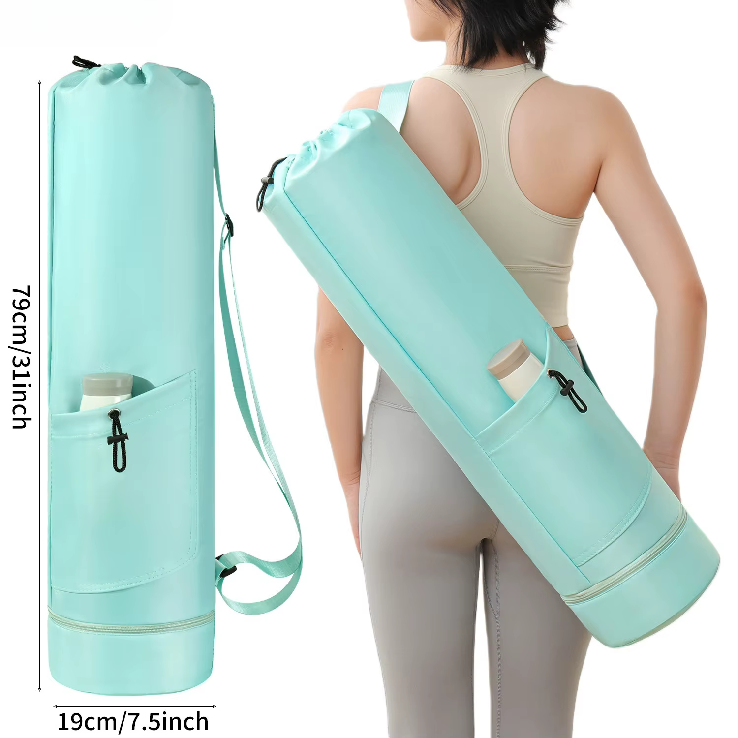 Sac de rangement pour tapis de yoga, sac à dos de sport multifonctionnel, sac de voyage et de fitnes