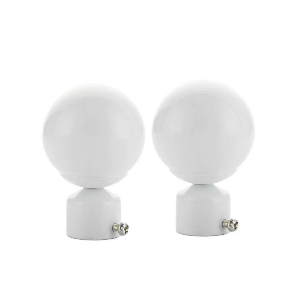 22/28mm 2 pièces Embouts de tringle à rideau ronds en fer pour tringles romaines, accessoires de rid