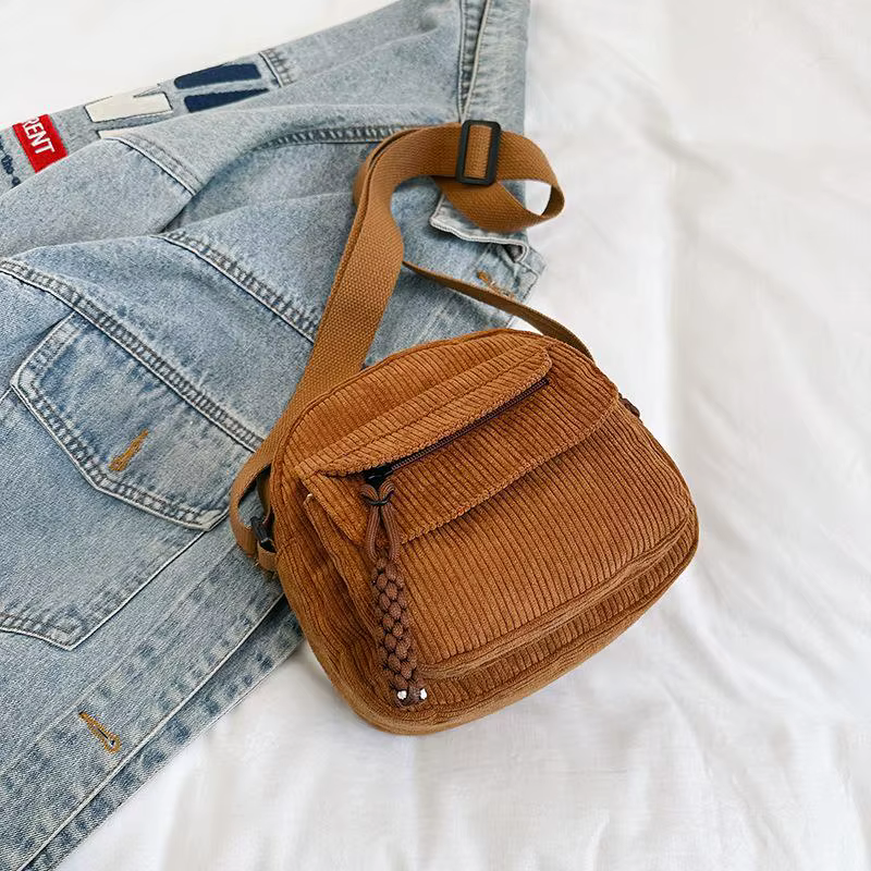 Sac à bandoulière pour femmes, style décontracté, fermeture à glissière, sangle réglable, grande cap