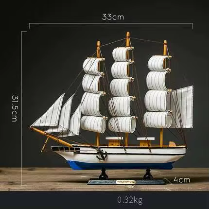 Cadeau modèle de bateau Pirate Saig Miniature réaliste en bois, accessoires de décoration marine, Ar