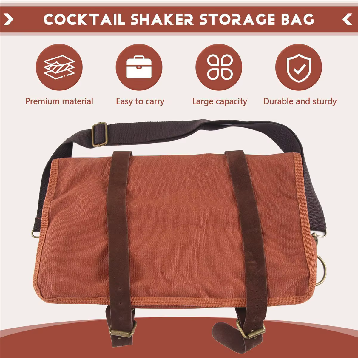 [CLOS] sac de transport pour barman de Bar, boîte à outils créative en toile pour barman, Pack d'out