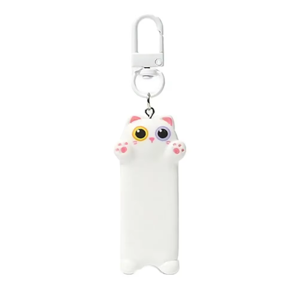 Porte-clés chat mignon pendentif décontracté, accessoires de chat de dessin animé, porte-clés Animal