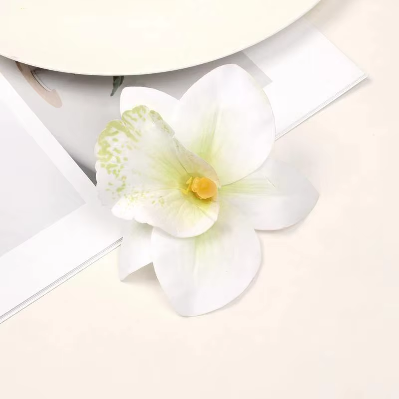 Barrettes à cheveux fleuries hawaïennes 1 pièce, barrettes florales artificielles vibrantes pour fem