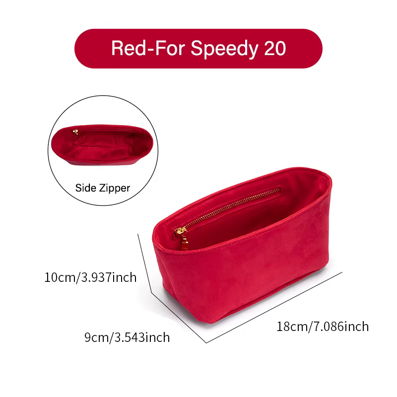 CRAZYSMITH Original sac en velours organisateur pour LV Speedy 20 25 30 35 sac à main insérer sac à 