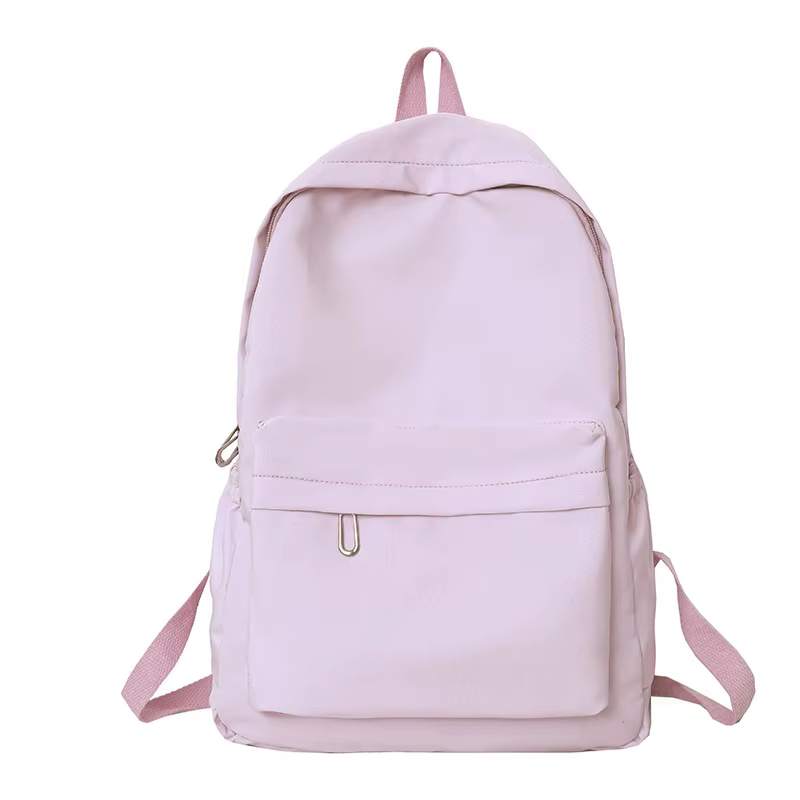 Sac à dos décontracté Simple de couleur unie, léger et pour lycéen, sac à dos multifonctionnel adapt