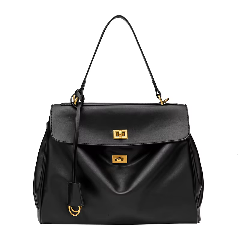 Sac de luxe en cuir microfibre, sacs à bandoulière pour femmes, grande capacité, fermeture avancée, 