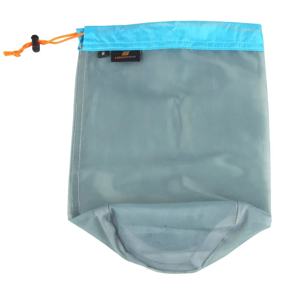 Sacs en maille de Nylon ultralégers S/M/L/XL/XXL, sac de couchage, sacs de rangement à cordon pour v