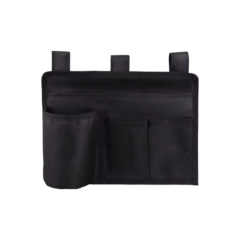 Sac de rangement pour caddie de chevet, sac suspendu multi-poches, accessoires de lit, organisateur 
