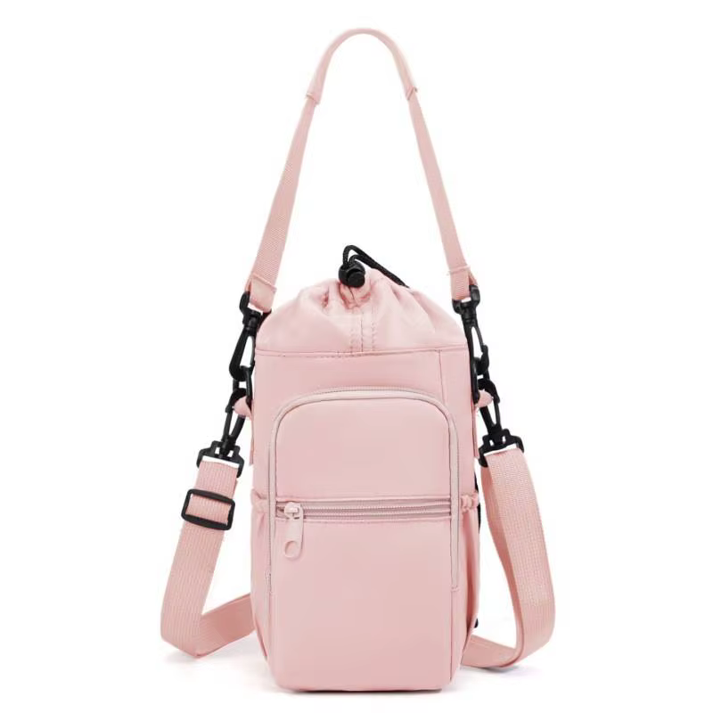Sac de bouteille d'eau Portable avec sangle réglable, tasses thermiques, housse de protection isolée