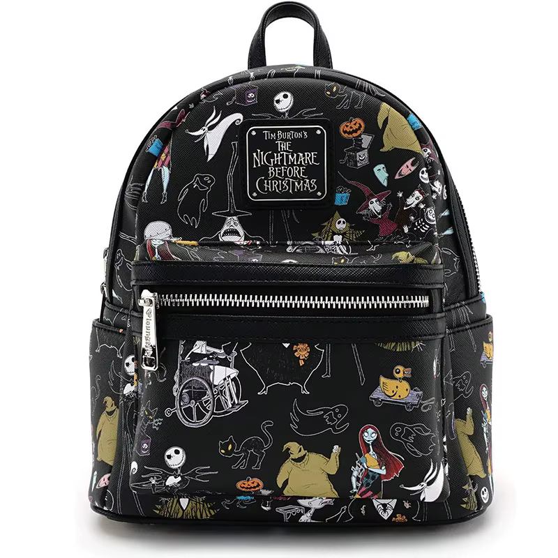 Sac à bandoulière à double sangle pour femme, motif Jack Skellington sans tête, inspiré du film Nigh