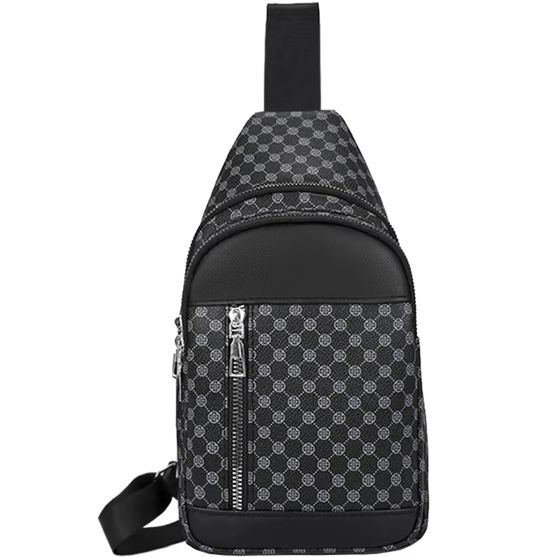 Le sac à bandoulière de couleur neutre pour hommes et femmes convient aux voyages et aux caractérist