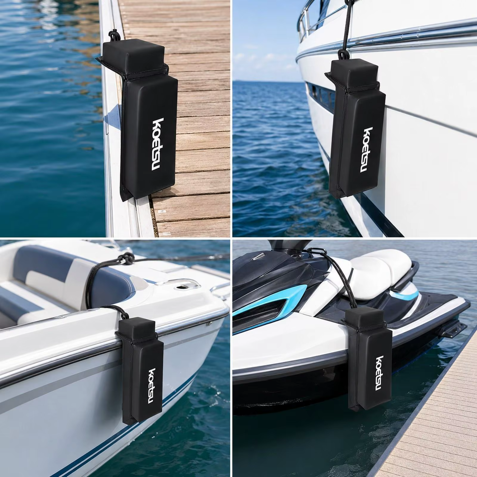 Protection de quai pour bateaux – Accessoire polyvalent et pratique à montage rapide – Protection ma
