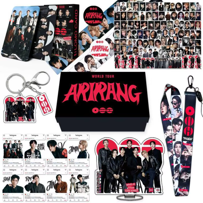 Coffret Cadeau BTS Arirang World Tour Collection Complète, Ensemble Décoratif Kpop, Support Acryliqu