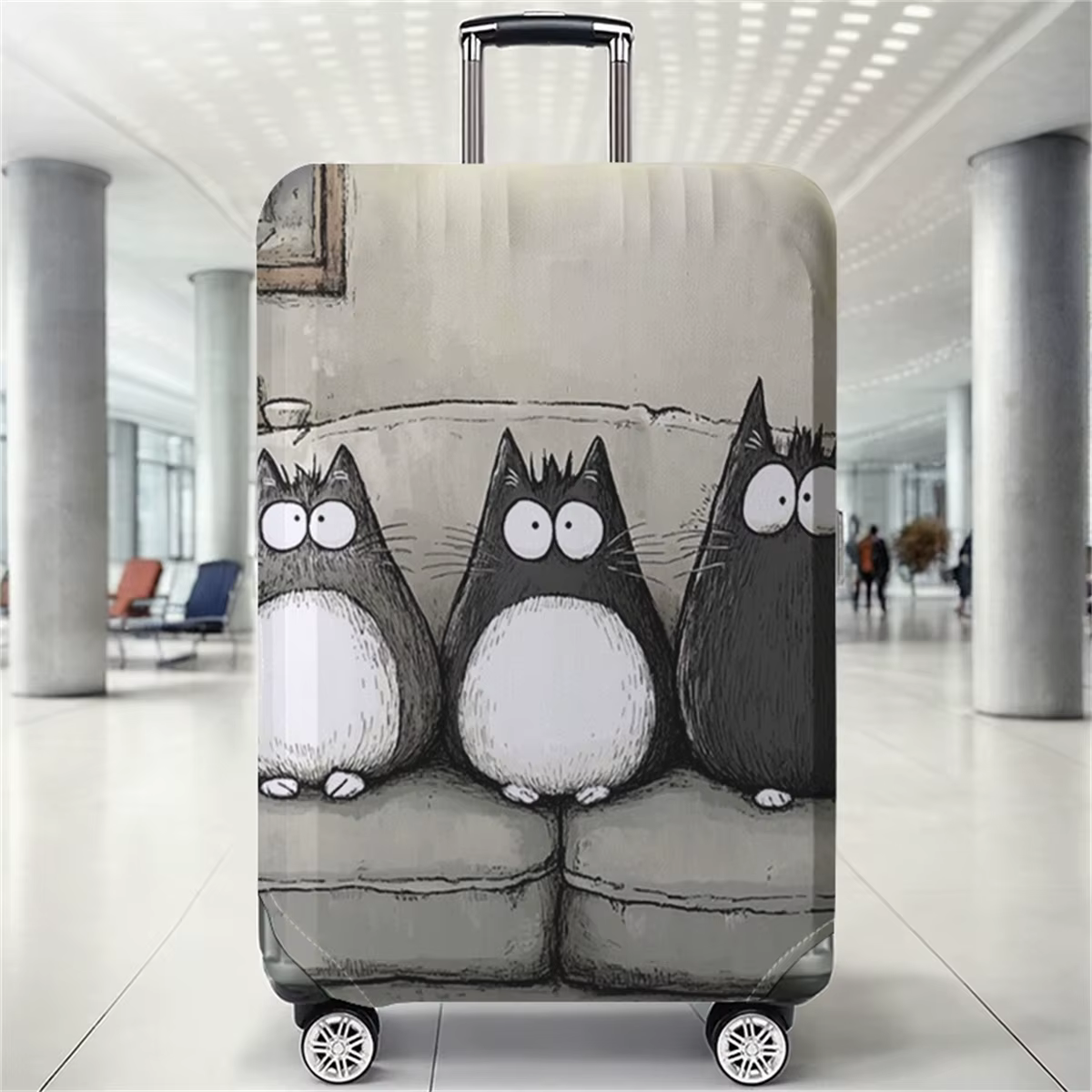 Housse de protection pour bagages à motif Totoro, adaptée aux housses de bagages de 18 à 32 pouces,