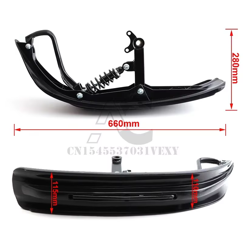 Dirt Pit Bike Snow Bike traîneau motoneige moteur roue avant Skis Kit accessoires de planche à roule