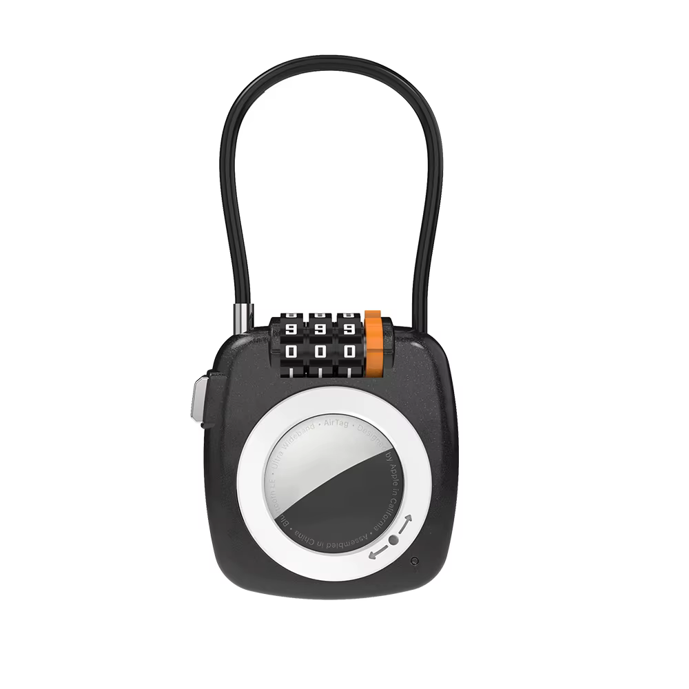 Étui de protection pour AirTag avec cadenas à combinaison, support de suivi GPS, verrou de bagage po